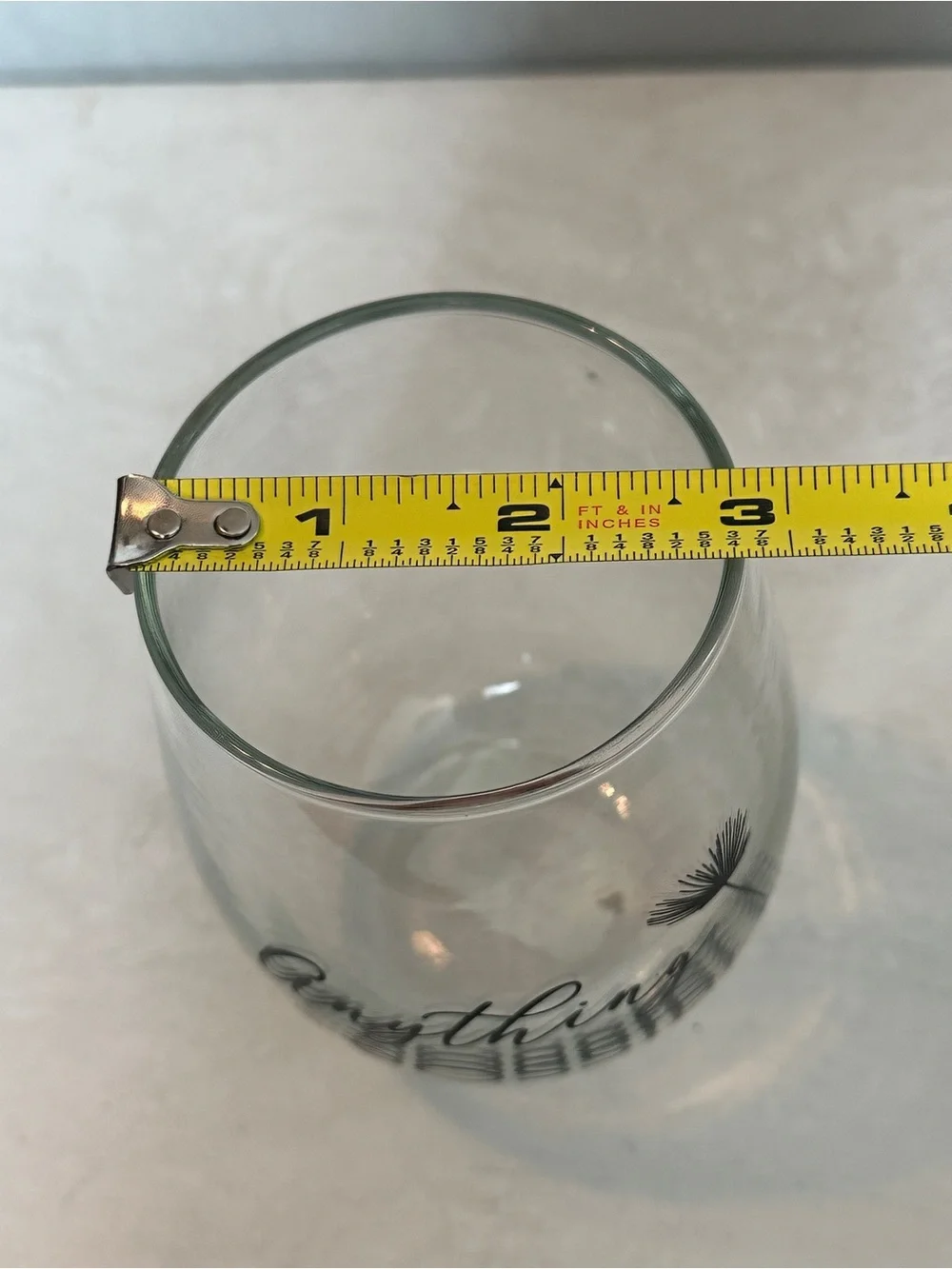 Stemless Wine Glasses-Dandelion 